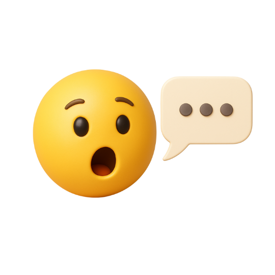 photo of a talkig smiley emoji
